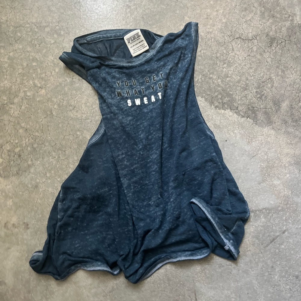 This navy blue pink vs shirt athletic bought in 2019 little pilling